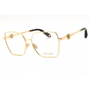 Roberto Cavalli VRC029 Eyeglasses Yellow Gold Metal Rectangular